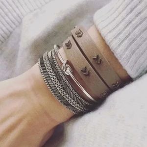 Stella & Dot Chevron double-wrap bracelet